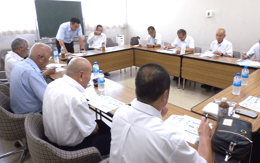 愛知西部観光バスの安全講習の様子